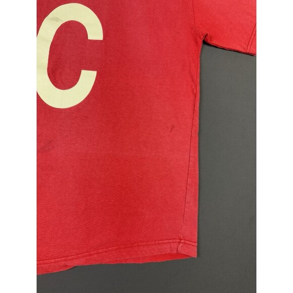 Vintage 90s Club Monaco Quality Wear Red Shirt C L U B Spell Out Design Rare Tee - Picture 6 of 11